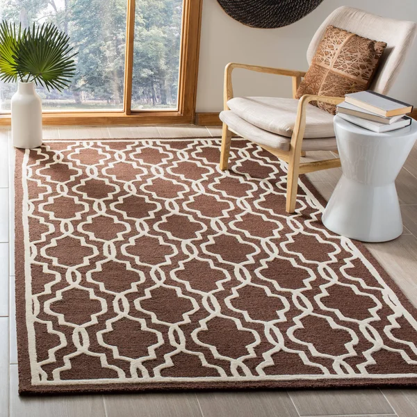 Safavieh Cambridge Dark Brown & Ivory 3& x 5& Rug