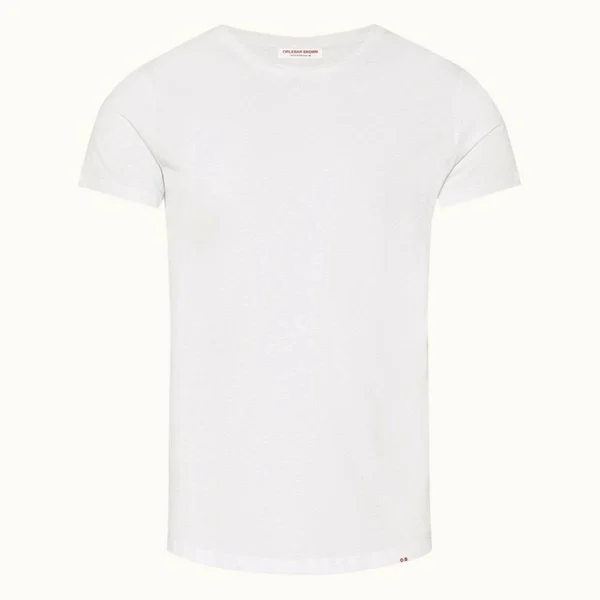 Orlebar Brown Men's Ob-t - White Tailored Fit Crew Neck T-Shirt (Size XXXL)