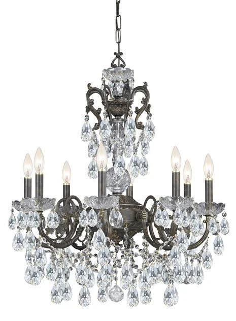 Crystorama 5196-EB-CL-I English Bronze Legacy 6 Light Chandelier