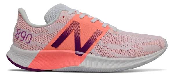 New Balance Women's FuelCell 890v8 Running Shoe - Moondust/Ginger Pink
