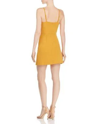 French Connection Whisper V-Neck Dress - Flame
