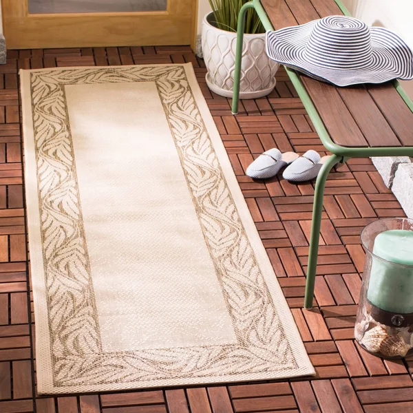 Safavieh Courtyard Area Rug CY1551 Natural - Terra, 6& 7x22 x 9& 6x22