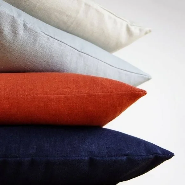 True Gray Linen Throw Pillow Cover - Purple - 24 x 24