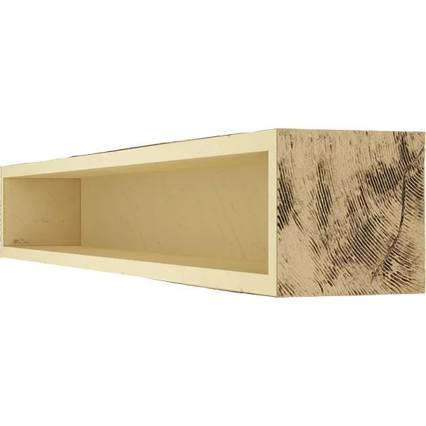 Ekena Millwork MANUPC08X10X72NG 8x22H x 10x22D x 72x22W Pecky Cypress Faux Wood Fireplace Mantel, Natural Golden Oak