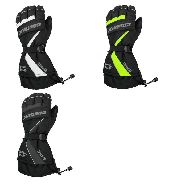 Castle x Epic Mens Snowmobile Gloves - Gray - Large