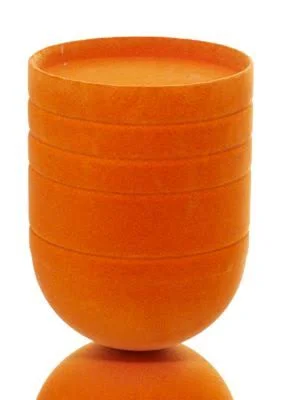 Monroe Lane Iron Modern Candle Holder Set of 3 - Orange