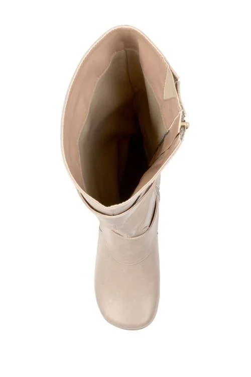 Journee Collection Paris Boot - Wide Calf Women's Shoes Stone : 10 M