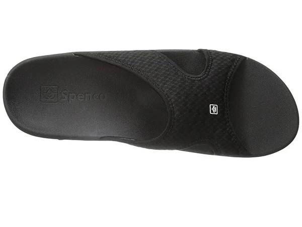 Spenco Men's Breeze Slides Black 10