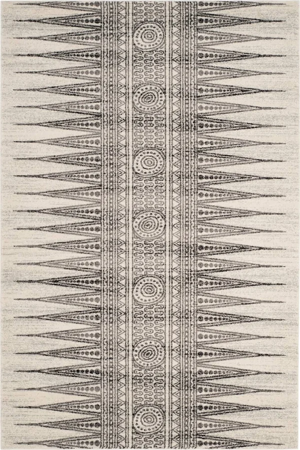 Safavieh Evoke EVK226D 6&7x22 x 6&7x22 Square Ivory, Grey Area Rug