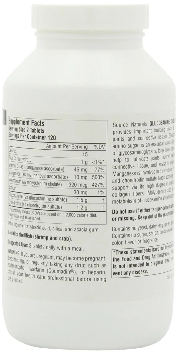 Source Naturals Glucosamine Chondroitin - Extra Strength, Tablets - 240 tablets