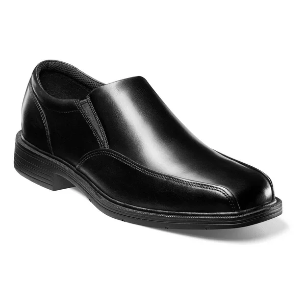 Nunn Bush Shoes Louis Bike Toe Slip on Black Size 8