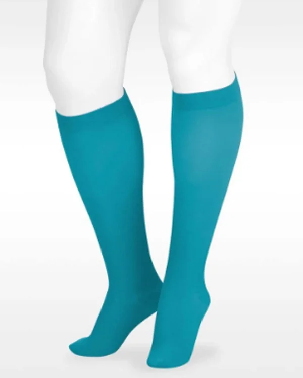 Juzo Soft 15-20 mmHg Open Toe Knee High, V, Regular, Pink