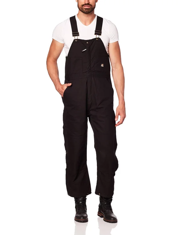 Berne Deluxe Insulated Bib Overall Black 6XL Short
