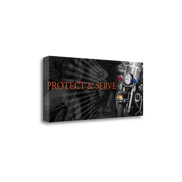 18x22 x 42x22 Protect and Serve by Jim Baldwin Fine Art Giclee Print
