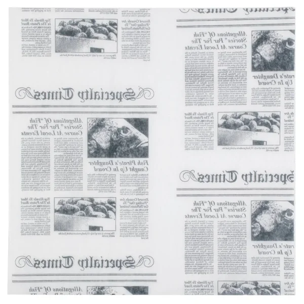 American Metalcraft PPRN1100 Deli Sandwich Wrap Paper - Newspaper Print - 1000/Pack