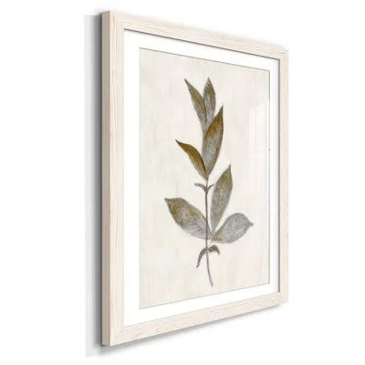 Bronze Leaf II - Picture Frame Painting Print on Paper Gracie Oaks Frame Color: White - Size: 37.5x22 H x 27.5x22 W x 1x22 D