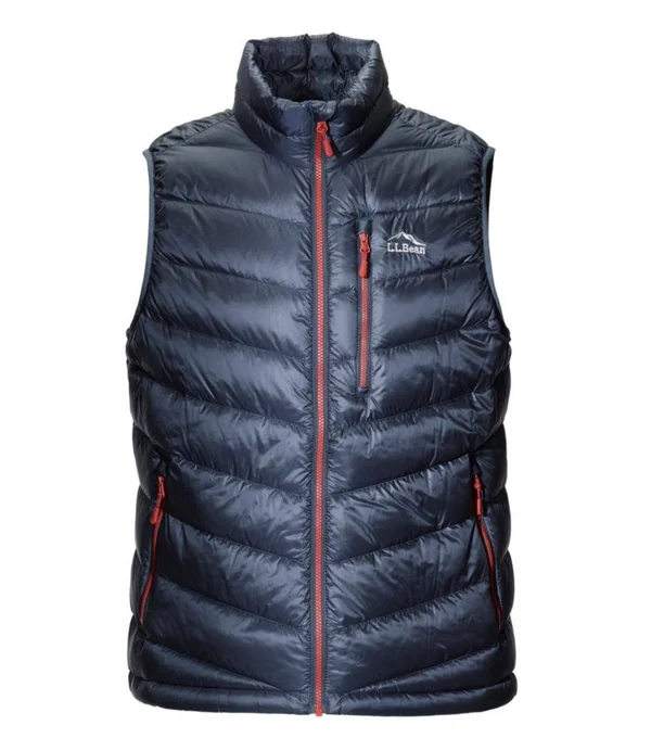 Men's Ultralight 850 Down Vest Blue Medium - L.L.Bean