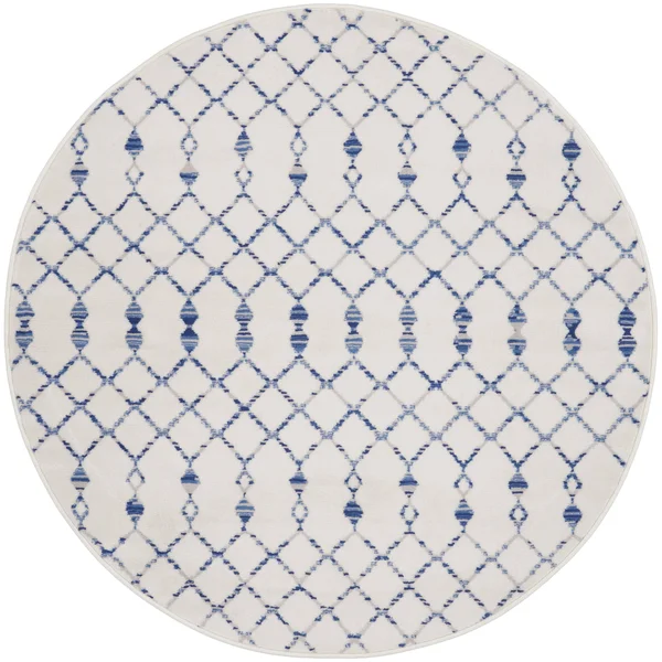 Nourison Whimsicle WHS02 Area Rug, Navy, 5& x Round