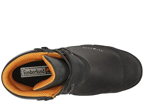 Timberland Pro Men's 6 in. Excave Steel Toe External Met Guard Work Boot, Black