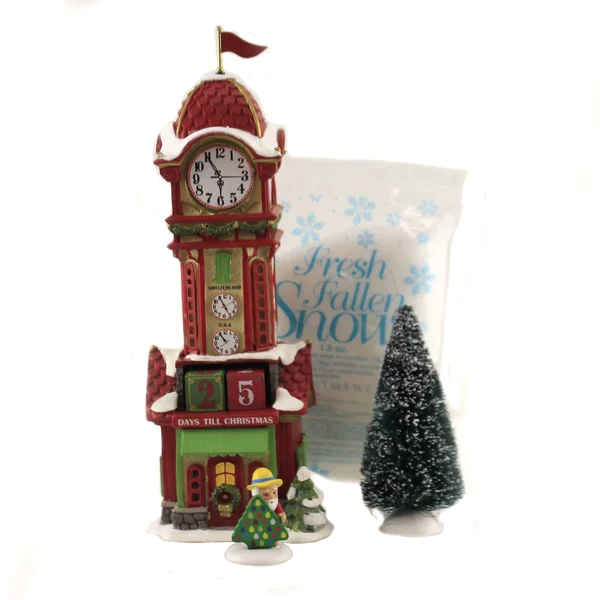 Department 56 North Pole Christmas Countdown Tower 6005435, 9.5 x 3.25 x 3.5 inches