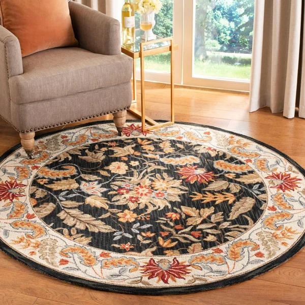 Safavieh Chelsea HK141B Area Rug - Black, Size: 6& x 9&