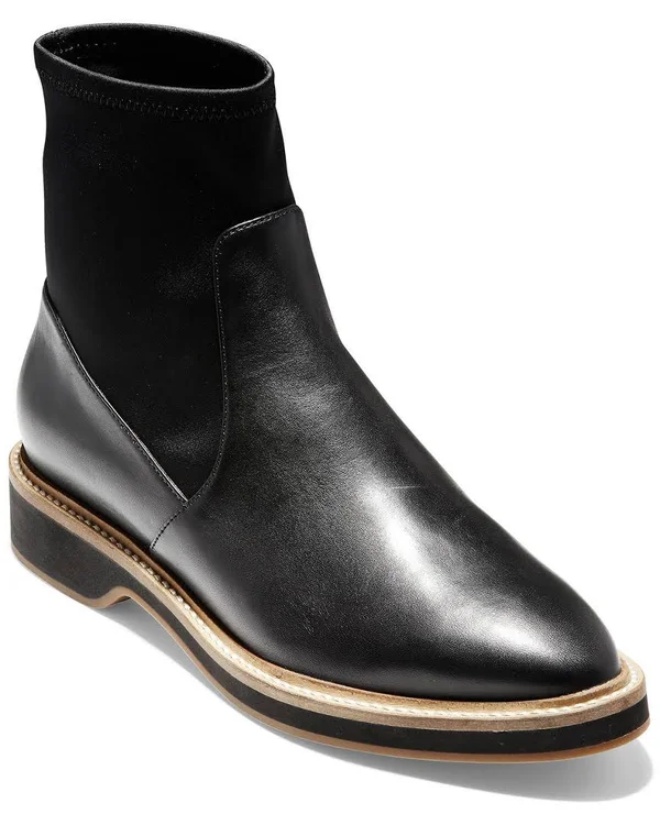 Cole Haan Go-To Leather Bootie - 5, Black
