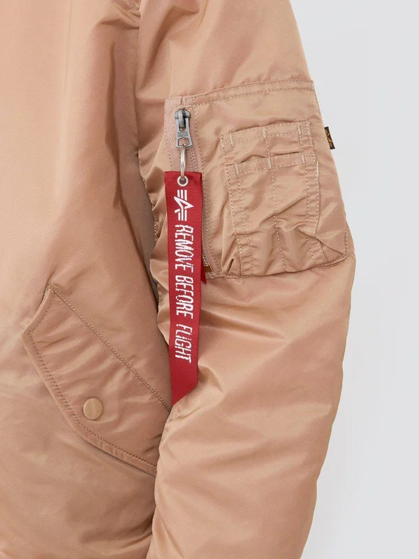 Alpha Industries Women's MA-1 W Flight Jacket, Rose Gold, M