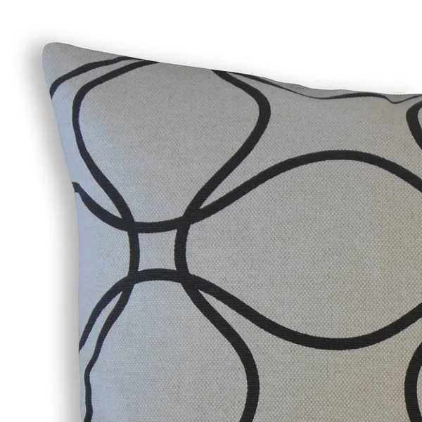 The Pillow Collection Lalage Geometric Decorative Throw Pillow - Navy - 18 x 18 - Square