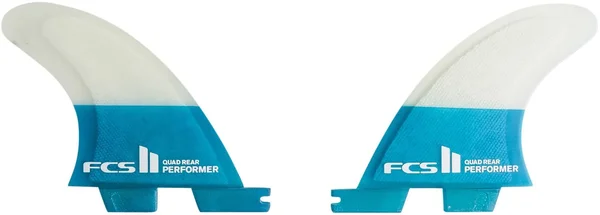FCS II Performer PC Large Quad Rear Fin Set - Teal