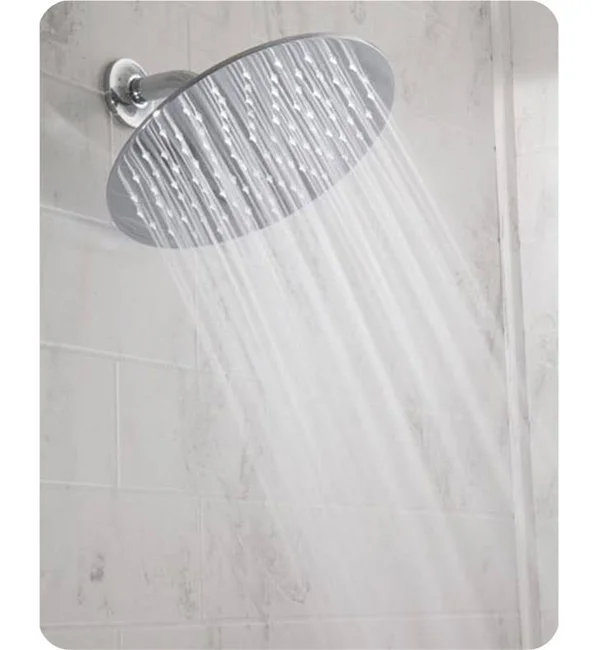 Jaclo Uptown Contempo 10x22 Wall/Ceiling Mount Single-Function Round Rain Machine Showerhead in Black Nickel - Flow Rate: 1.5 GMP