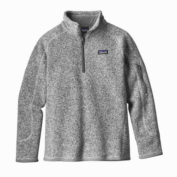 Patagonia Better Sweater 1/4 Zip Girls& - Birch White - X-Small
