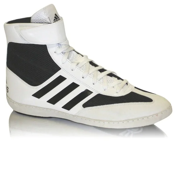 Adidas Combat Speed 5 Wrestling Shoes (White, Black)