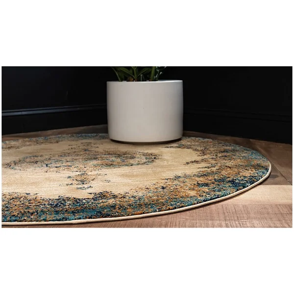 Unique Loom Graham Traditional Area Rug Collection - Round 8& 3144454