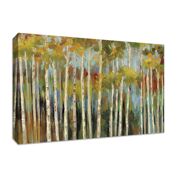 Winston Porter 'Young Forest III' Framed Acrylic Painting Print, Green