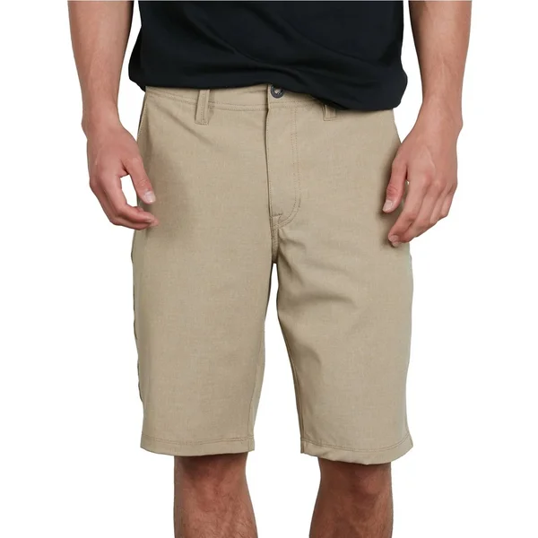 Volcom Frickin Surf N& Turf Static 2 Shorts Men's Hybrid, Dark Khaki, Size 33