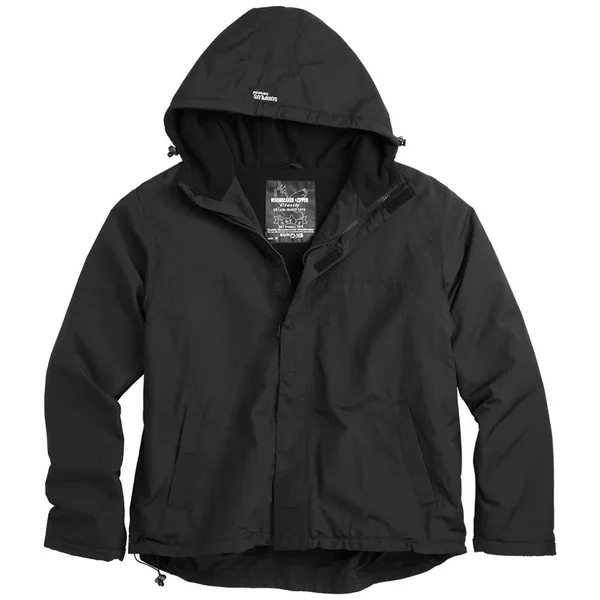 Surplus Windbreaker Jacket with Zipper Black Size M