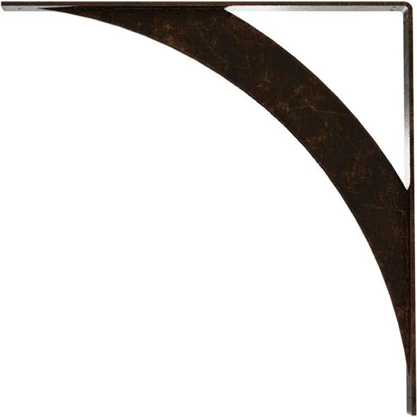 Ekena Millwork 2x22W x 24x22D x 24x22H Legacy Steel BRACKET, Antiqued Bronze