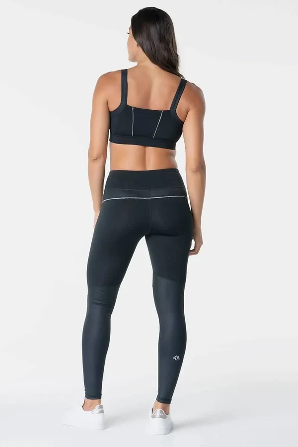 Reflective Leggings - Alpha Prime Apparel Black - L