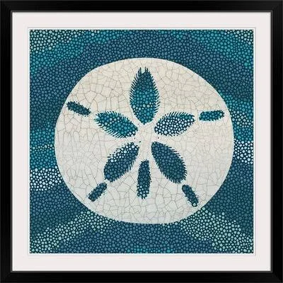 &Sea Glass II Graphic Art Print Highland Dunes Format: Black Frame, Size: 38x22 H x 38x22 W x 1x22 D