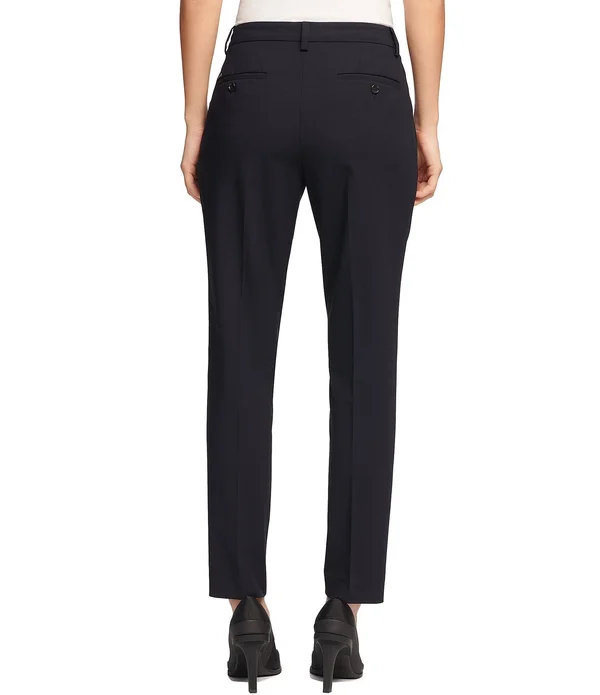 Dkny Essex Slim-Leg Pants - 8 - Black