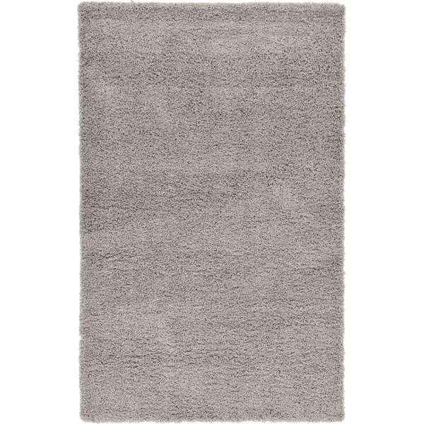 Unique Loom Solid Shag Sandy Brown 6 ft. x 9 ft. Area Rug