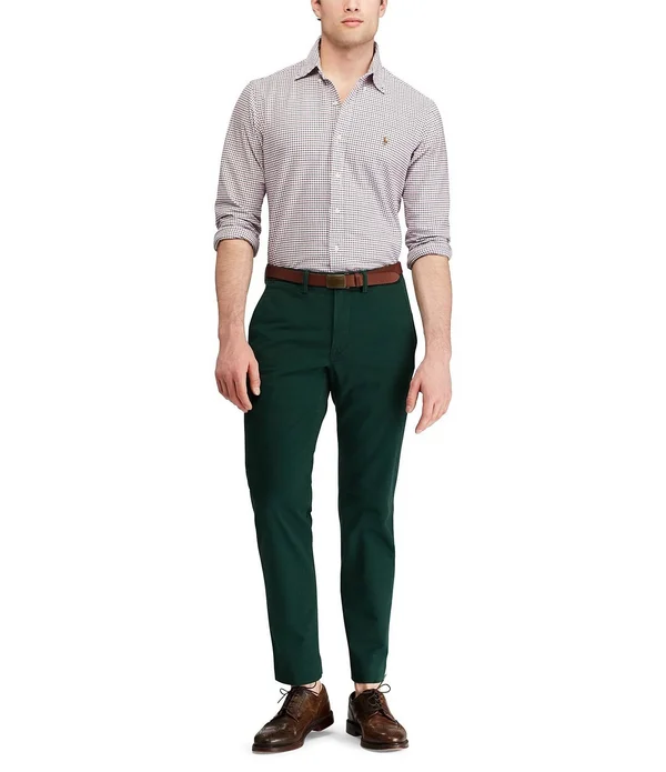 Polo Ralph Lauren Men's Straight Fit Stretch Chino Pants - College Green
