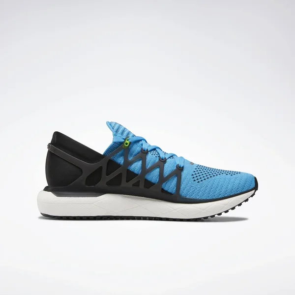 Reebok Men's Floatride Run 2.0 Running Shoe Bright CYAN/BLACK/SOLAR Green 11.5