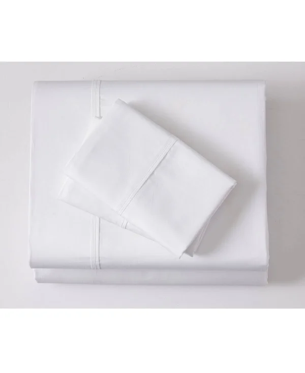 GhostBed Luxury Fitted Sheet Set - White (Cal King)