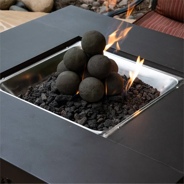 Pewter Gray - Ceramic Fire Balls, 2 inch Set of 30