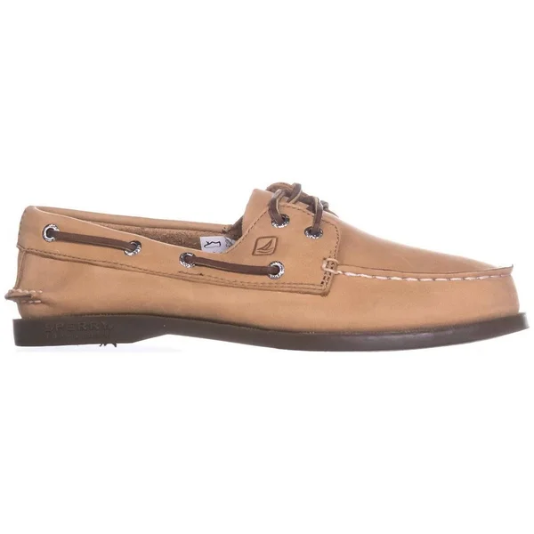 Sperry Top-Sider Boys& Authentic Original - Size: 7 US, 40 EU, Sahara Leather