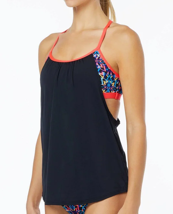 TYR Women's Carnivale Shea 2 in 1 Tank M Black - Multi