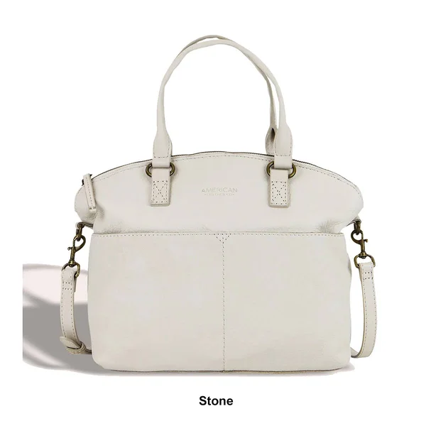 American Leather Co. Carrie Dome Satchel Sand - Boscov&s