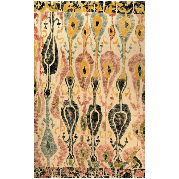 nuLOOM Natural Machine Woven Paisley Jute Area Rug, 4& x 6&