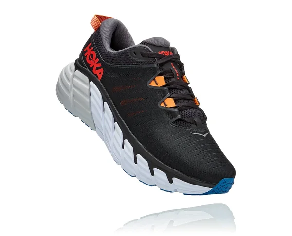 Hoka Men's Gaviota 3 Road Running Shoes in Black/Castlerock - Size 7.5